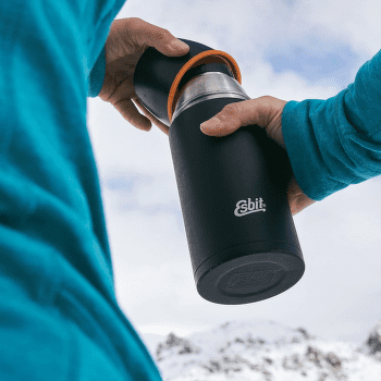 Termoska Esbit Vacuum bottle 1000 ml black/orange Black