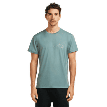 Triko krátký rukáv Icebreaker Merino Blend Core SS Tee Single Line Camp Men OBSIDIAN