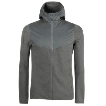 Mikina Mammut Alvra ML Hooded Jacket Men titanium melange-titanium 00409