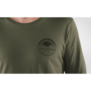 Triko dlouhý rukáv Fjällräven Forever Nature Badge LS T-Shirt Men Buckwheat Brown