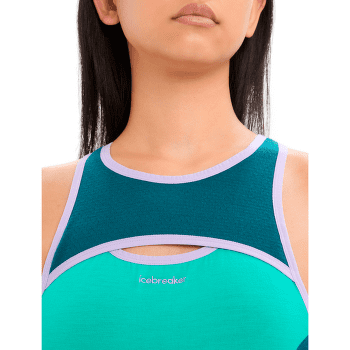 Podprsenka Icebreaker ZoneKnit Sport Bra Women FRESH/GREEN GLORY/CB