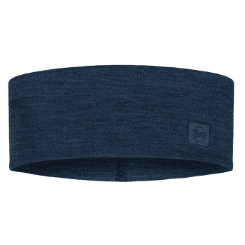 Čelenka Buff MERINO WIDE HEADBAND SOLID SOLID NIGHT BLUE