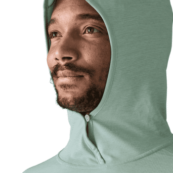 Triko dlouhý rukáv Patagonia Cap Cool Sun Hoody Men Thermal Blue - Thin Ice X-Dye