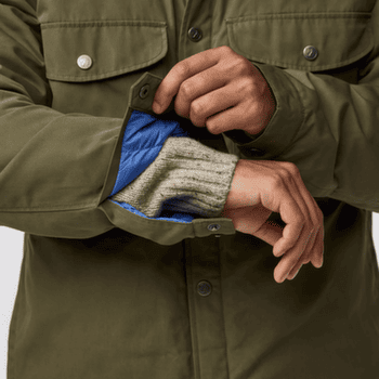 Bunda Fjällräven Övik Down Shirt Jacket Men Wood Brown