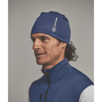 Čepice Ortovox FLEECE GRID BEANIE 54501 Blue Nunatak