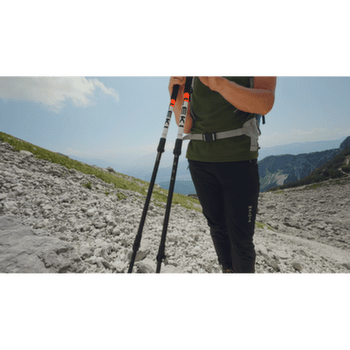 Hole Leki Skysolo white-black-neonorange