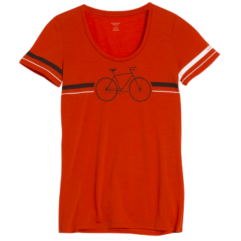 Triko krátký rukáv Icebreaker Tech Lite SS Scoop Fixie Women Molten