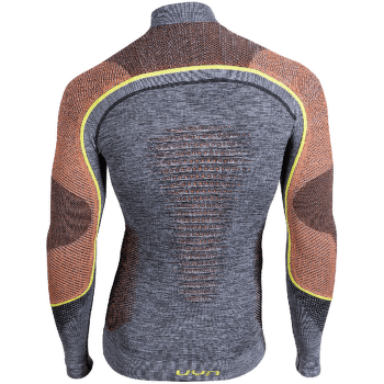 Triko dlouhý rukáv UYN Ambityon UW Shirt LS Melange Turtleneck Men Black Melange/Orange/Yellow