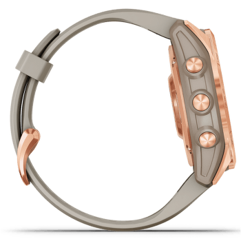 Hodinky Garmin Fenix 7S Solar, Rose gold/Light Sand Band