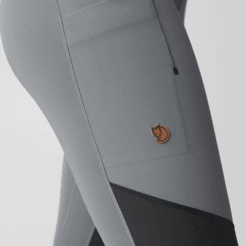 Legíny Fjällräven Abisko Värm Trekking Tights Women Black-Iron Grey