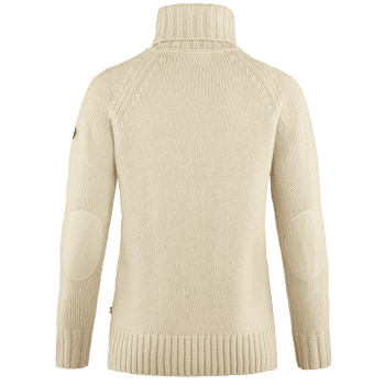 Svetr Fjällräven Övik Cable Knit Roller Neck Women Chalk White