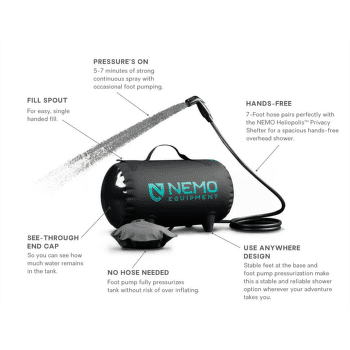 Sprcha Nemo Equipment Helio Pressure Shower Dark Verglas