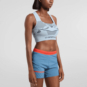 Podprsenka La Sportiva FOCUS II TOP Women Black/Cherry Tomato