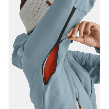 Bunda Ortovox SWISSWOOL COL BECCHEI HYBRID JACKET WOMEN 23501 sunset orange
