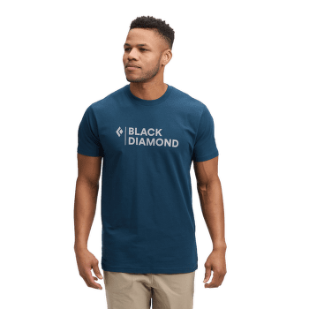 Triko krátký rukáv Black Diamond Mini Stacked SS Tee Men Nickel Heather