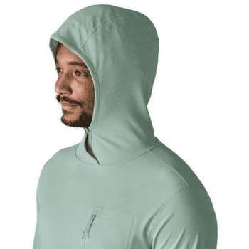Triko dlouhý rukáv Patagonia Cap Cool Sun Hoody Men Thermal Blue - Thin Ice X-Dye