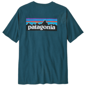 Triko krátký rukáv Patagonia P-6 Logo Responsibili Tee Men Glacial Blue