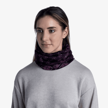 Šátek Buff MERINO LIGHTWEIGHT FRIEZE DEEP PURPLE