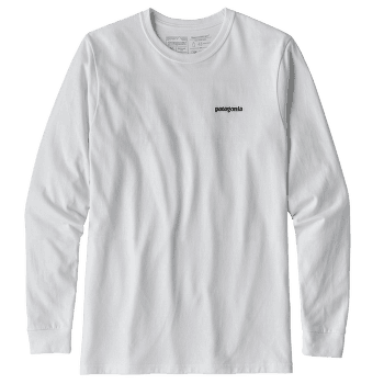 Triko dlouhý rukáv Patagonia P-6 Logo Responsibili-Tee LS Men White