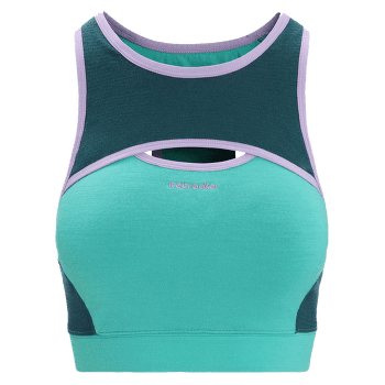 Podprsenka Icebreaker ZoneKnit Sport Bra Women FRESH/GREEN GLORY/CB