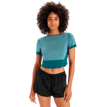 Triko krátký rukáv Icebreaker ZoneKnit™ SS Scoop Back Tee Women GREEN GLORYHTHR/GRNGLR/CB
