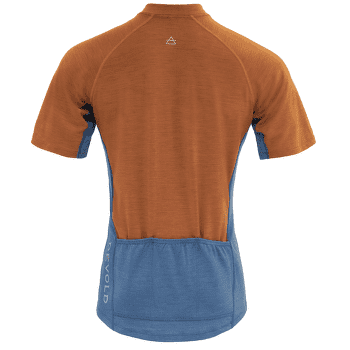 Triko krátký rukáv Devold Standal Merino Tee Zip Neck Men 258A Blue