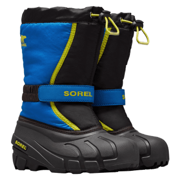 Boty Sorel Childrens Flurry™ Black, Super Blue 014