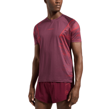 Triko krátký rukáv La Sportiva PACER T-SHIRT Men Redwood/Mountain Red