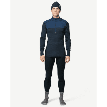 Triko dlouhý rukáv Devold Lauparen Merino 190 Zip Neck Men 422A FLOOD/NIGHT/INK