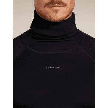 Mikina Icebreaker 300 MerinoFine™ Polar LS Roll Neck Men Black