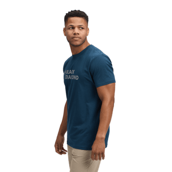 Triko krátký rukáv Black Diamond Mini Stacked SS Tee Men Nickel Heather
