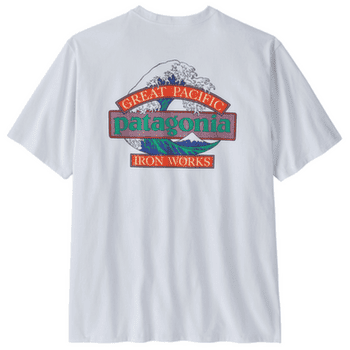 Triko krátký rukáv Patagonia Great Waves Responsibili-Tee Men White