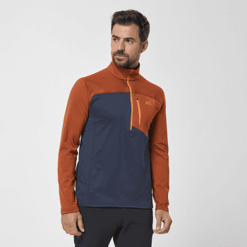 Mikina Millet SENECA TECNO ZIP Men RUST/SAPHIR
