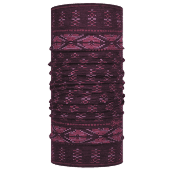 Šátek Buff MERINO LIGHTWEIGHT FRIEZE DEEP PURPLE