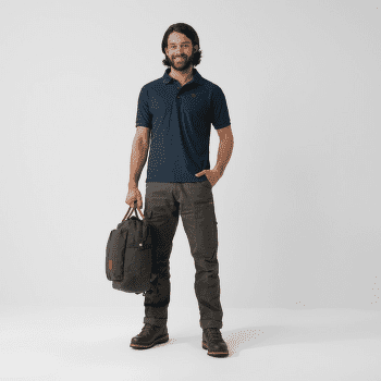 Triko polo Fjällräven Crowley Pique Shirt Men Blueblack