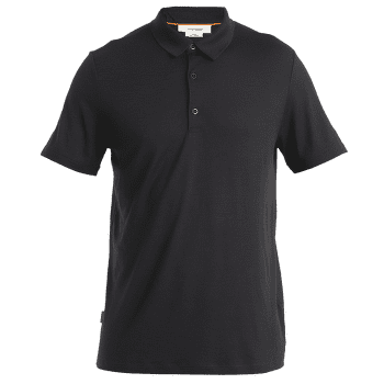 Triko polo Icebreaker Merino 150 Tech Lite III SS Polo Men Black