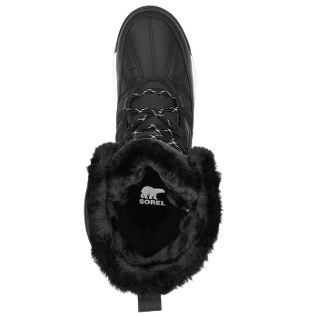 Boty Sorel Whitney™ II Plus Tall Lace WP Black, Sea Salt 010