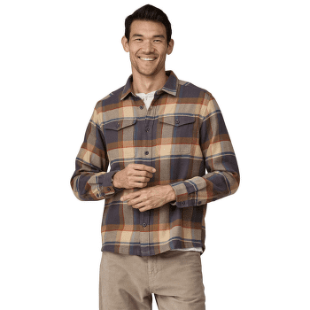 Košile dlouhý rukáv Patagonia Fjord Flannel Shirt Men Catch: Ink Black