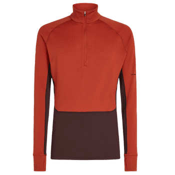 Triko dlouhý rukáv Icebreaker Merino 260 ZoneKnit™ LS Half Zip Men JAVA/AGATE/CB
