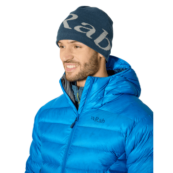 Čepice Rab Logo Beanie Tempest Blue/Light Zinc