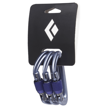 Karabina Black Diamond LITEFORGE SCREWGATE 3 PACK Gray