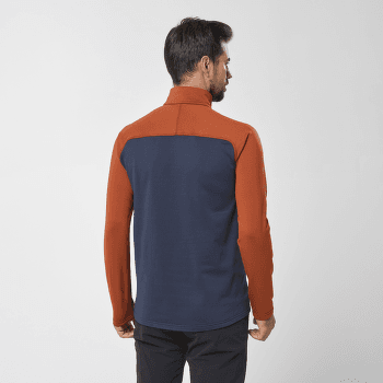 Mikina Millet SENECA TECNO ZIP Men RUST/SAPHIR