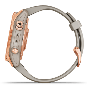 Hodinky Garmin Fenix 7S Solar, Rose gold/Light Sand Band