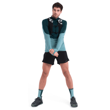 Mikina Icebreaker Merino 200 Realfleece™ Descender LS Half Zip Men BLACK/GRAPHITE/CB