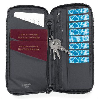 Peněženka Pacsafe RFID Safe Travel Wallet 100 Black