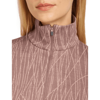 Triko dlouhý rukáv Icebreaker Merino 260 Tech Vertex LS Half Zip Delta Lines AOP Merino SUMMIT/BLUSH/J