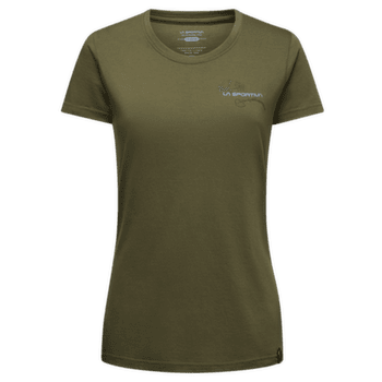 Triko krátký rukáv La Sportiva CLIMB FLOWER T-SHIRT Women Cypress/Night Sky
