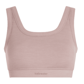 Podprsenka Icebreaker Merino Blend Rib Lotus Bra Women PINK QUARTZ