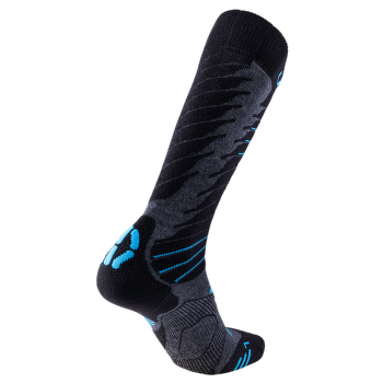 Podkolenky UYN Ski Comfort Fit Men Medium Grey Melange/Azure