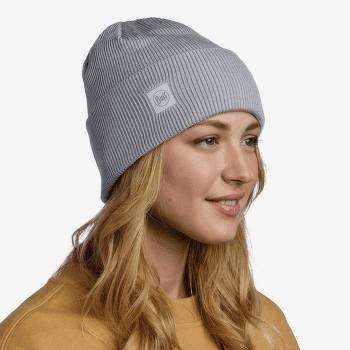 Čepice Buff Crossknit Beanie SOLID LIGHT GREY